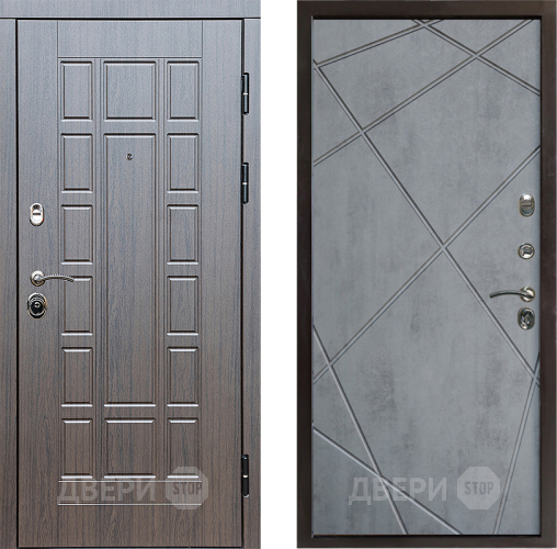 Входная металлическая Дверь Престиж Престиж Лучи Бетон темный в Одинцово