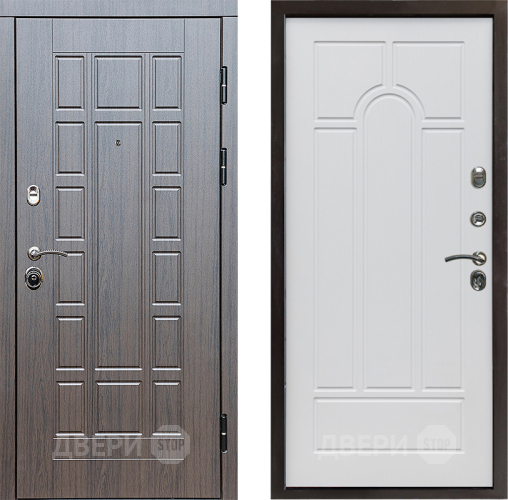 Входная металлическая Дверь Престиж Престиж Арка Белое дерево в Одинцово