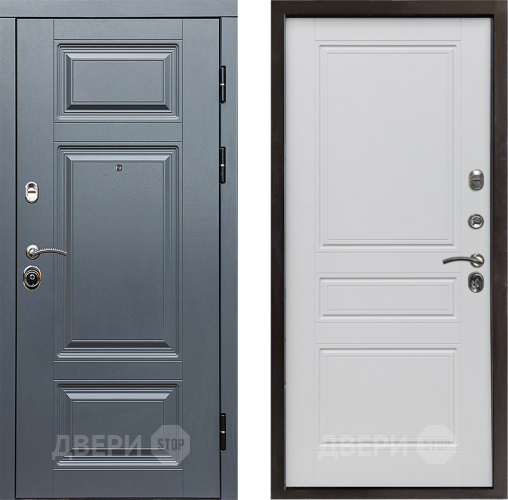 Входная металлическая Дверь Престиж Премиум Классика Белый матовый в Одинцово