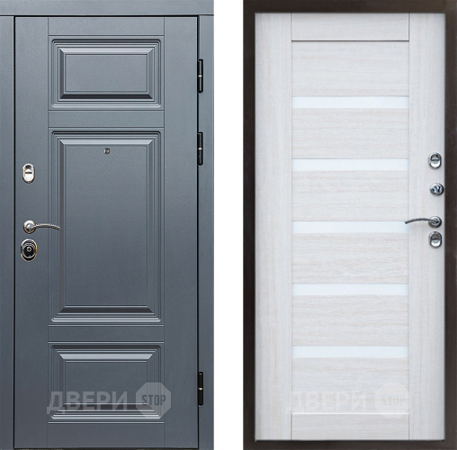 Входная металлическая Дверь Престиж Премиум Царга Лиственница белая в Одинцово