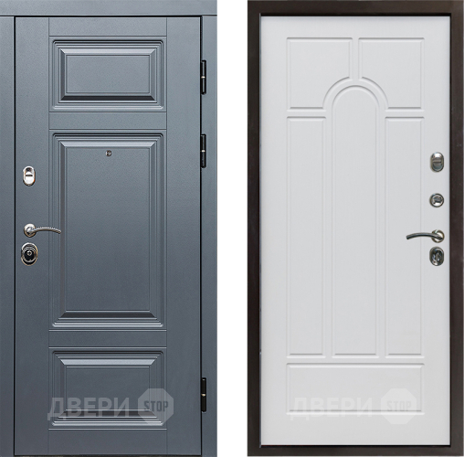 Входная металлическая Дверь Престиж Премиум Арка Белое дерево в Одинцово