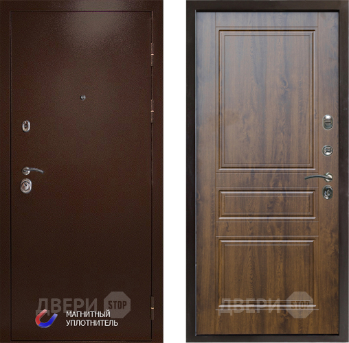 Входная металлическая Дверь Престиж Медь Классика Дуб в Одинцово