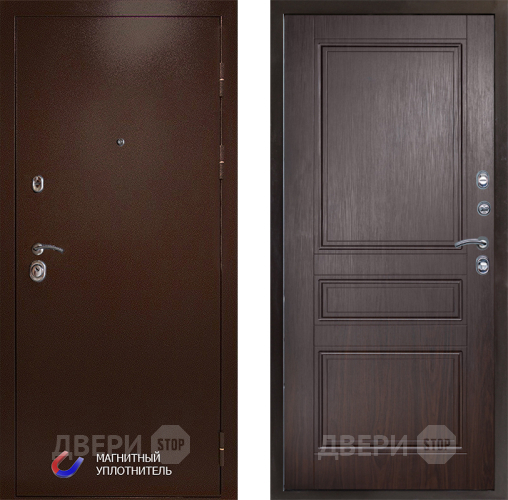 Входная металлическая Дверь Престиж Медь Классика Венге в Одинцово