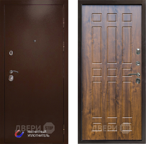 Входная металлическая Дверь Престиж Медь Спарта Дуб в Одинцово