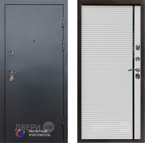 Входная металлическая Дверь Престиж Графит Porte Белый в Одинцово