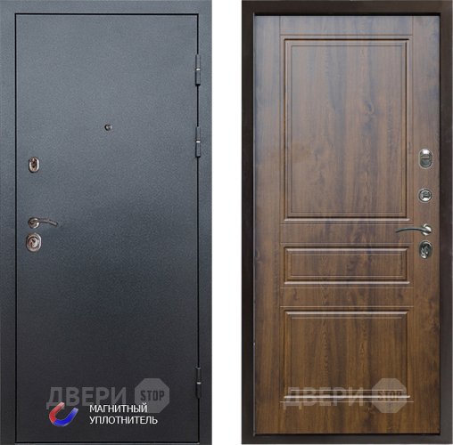 Входная металлическая Дверь Престиж Графит Классика Дуб в Одинцово