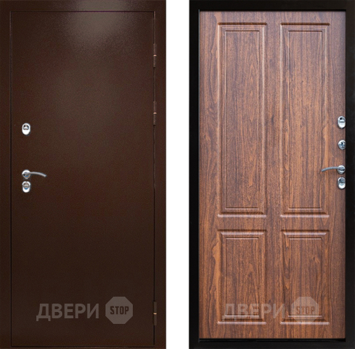 Входная металлическая Дверь Престиж TERMO с терморазрывом Снегирь Медь Премиум Орех светлый в Одинцово