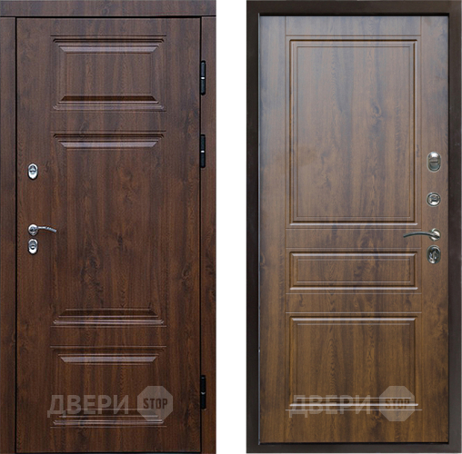 Входная металлическая Дверь Престиж TERMO с терморазрывом Премиум Орех Классика Дуб в Одинцово