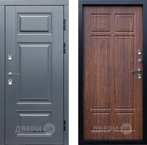 Дверь Престиж TERMO с терморазрывом Премиум Грэй Премиум Орех темный в Одинцово