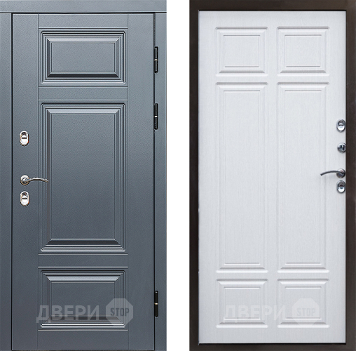 Входная металлическая Дверь Престиж TERMO с терморазрывом Премиум Грэй Премиум Лиственница белая в Одинцово
