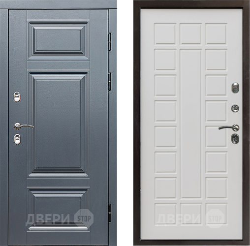 Входная металлическая Дверь Престиж TERMO с терморазрывом Премиум Грэй Престиж Бежевый мат в Одинцово