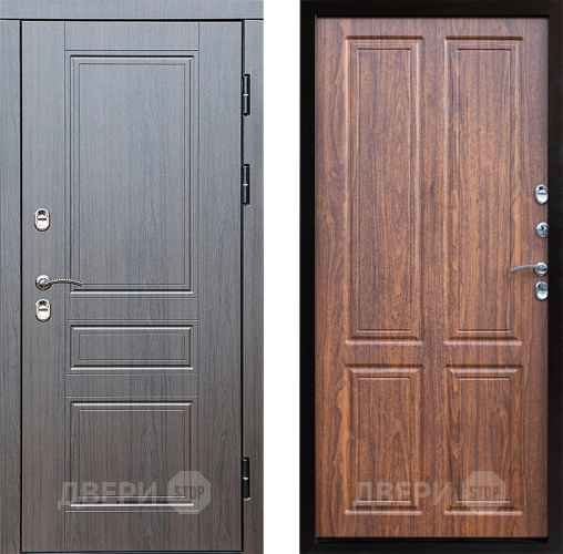 Входная металлическая Дверь Престиж TERMO с терморазрывом Классика Премиум Орех светлый в Одинцово