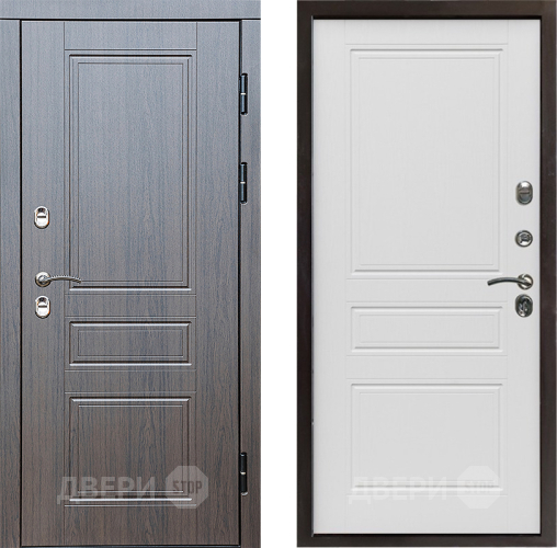 Входная металлическая Дверь Престиж TERMO с терморазрывом Классика Классика Лиственница белая в Одинцово