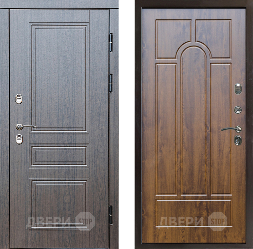 Входная металлическая Дверь Престиж TERMO с терморазрывом Классика Арка Дуб в Одинцово