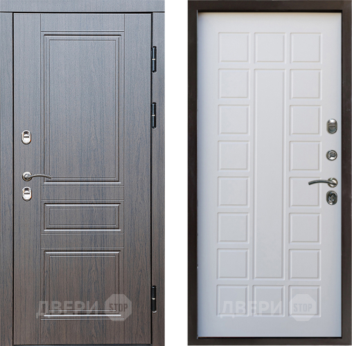 Входная металлическая Дверь Престиж TERMO с терморазрывом Классика Престиж Белое дерево в Одинцово