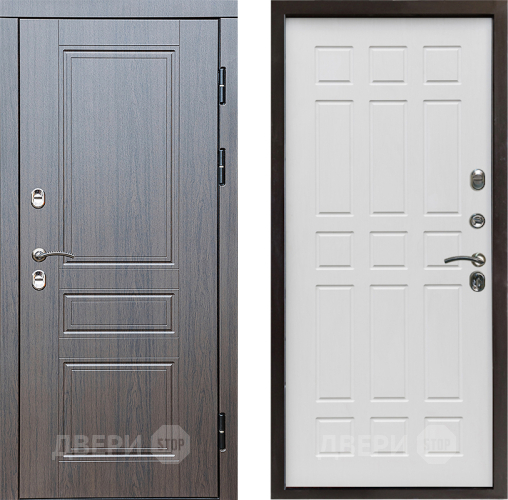 Входная металлическая Дверь Престиж TERMO с терморазрывом Классика Спарта Белое дерево в Одинцово