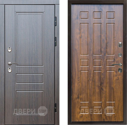Входная металлическая Дверь Престиж TERMO с терморазрывом Классика Спарта Дуб в Одинцово