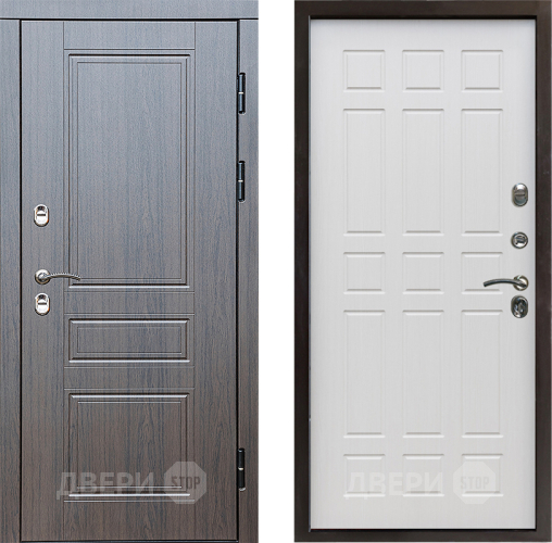 Входная металлическая Дверь Престиж TERMO с терморазрывом Классика Спарта Лиственница белая в Одинцово