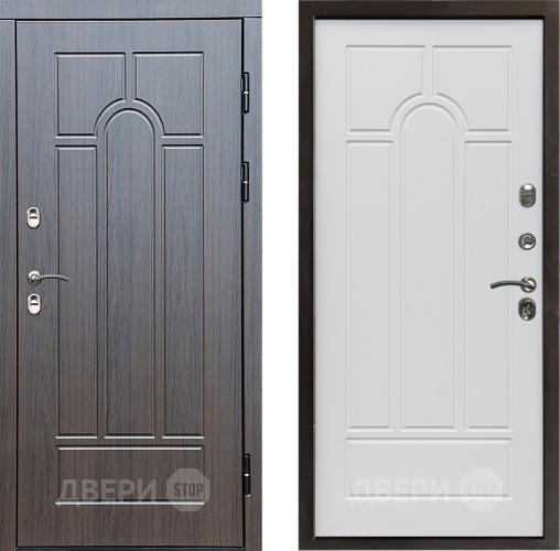 Входная металлическая Дверь Престиж TERMO с терморазрывом Арка Арка Белое дерево в Одинцово