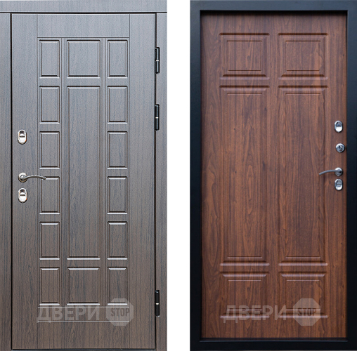 Входная металлическая Дверь Престиж TERMO с терморазрывом Престиж Премиум Орех темный в Одинцово