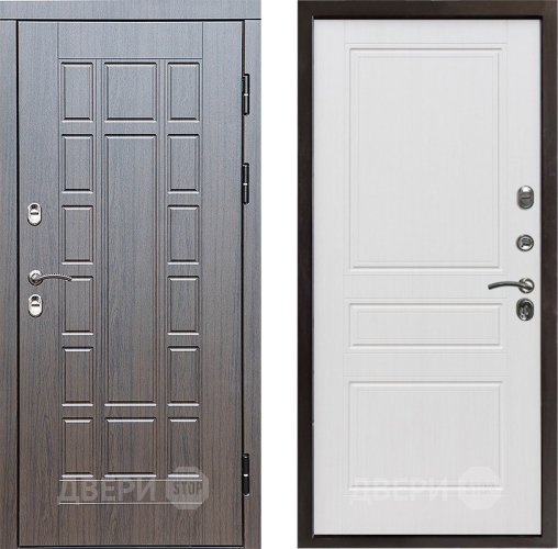 Входная металлическая Дверь Престиж TERMO с терморазрывом Престиж Классика Белое дерево в Одинцово