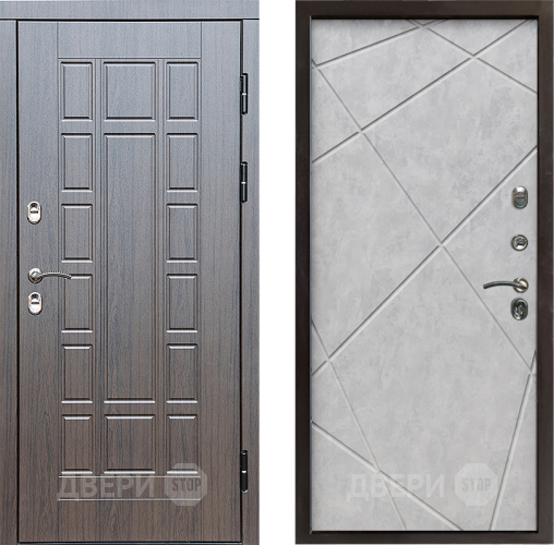 Дверь Престиж TERMO с терморазрывом Престиж Лучи Бетон светлый в Одинцово