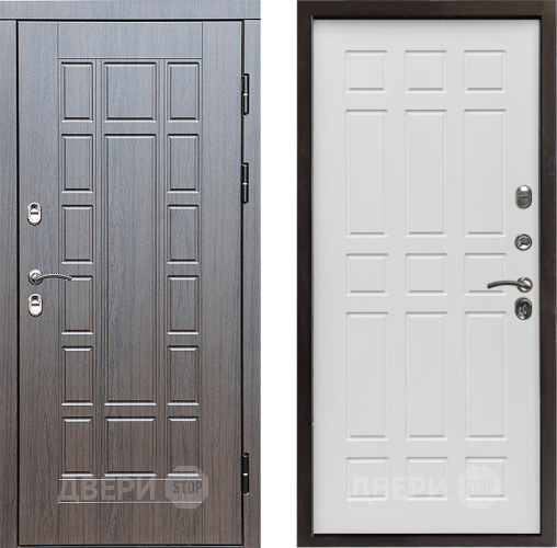 Входная металлическая Дверь Престиж TERMO с терморазрывом Престиж Спарта Белое дерево в Одинцово