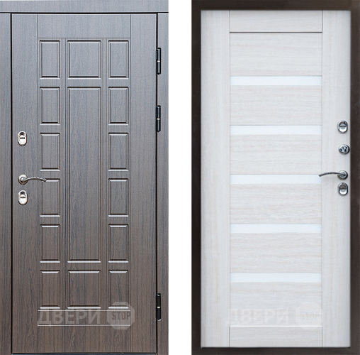 Входная металлическая Дверь Престиж TERMO с терморазрывом Престиж Царга Лиственница белая в Одинцово