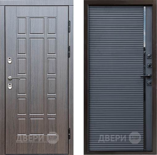 Входная металлическая Дверь Престиж TERMO с терморазрывом Престиж Porte Черный кварц в Одинцово