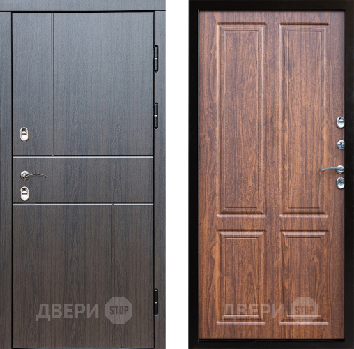 Входная металлическая Дверь Престиж TERMO с терморазрывом Горизонт Венге Премиум Орех светлый в Одинцово