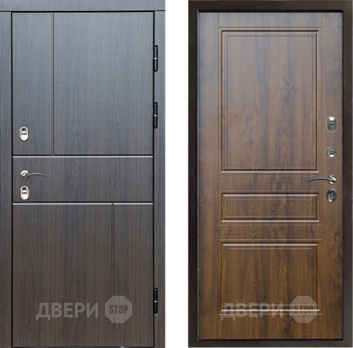 Входная металлическая Дверь Престиж TERMO с терморазрывом Горизонт Венге Классика Дуб в Одинцово
