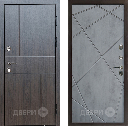 Входная металлическая Дверь Престиж TERMO с терморазрывом Горизонт Венге Лучи Бетон темный в Одинцово