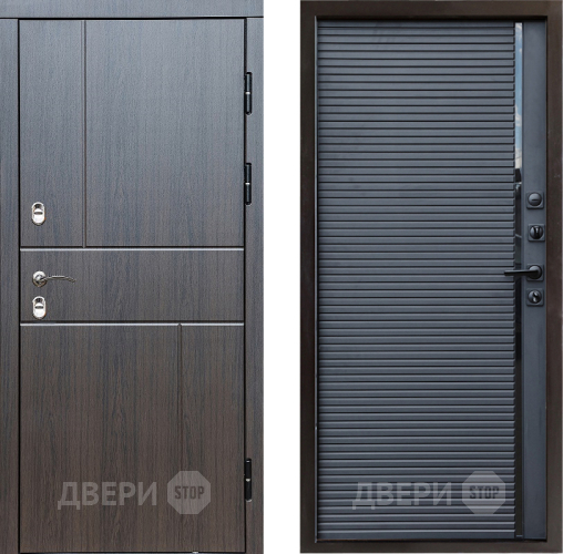 Входная металлическая Дверь Престиж TERMO с терморазрывом Горизонт Венге Porte Черный кварц в Одинцово