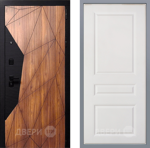 Дверь Заводские двери Морра Стокгольм Белый софт в Одинцово