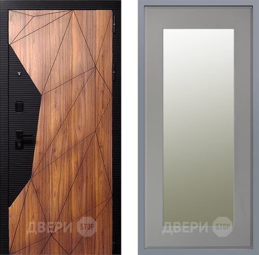 Дверь Заводские двери Морра Зеркало Модерн Грей софт в Одинцово