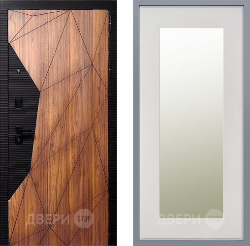 Дверь Заводские двери Морра Зеркало Модерн Белый софт в Одинцово