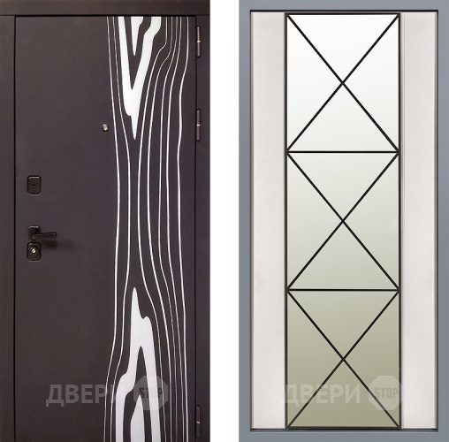 Дверь Заводские двери Леванте Зеркало Перфекто Структурное дерево в Одинцово