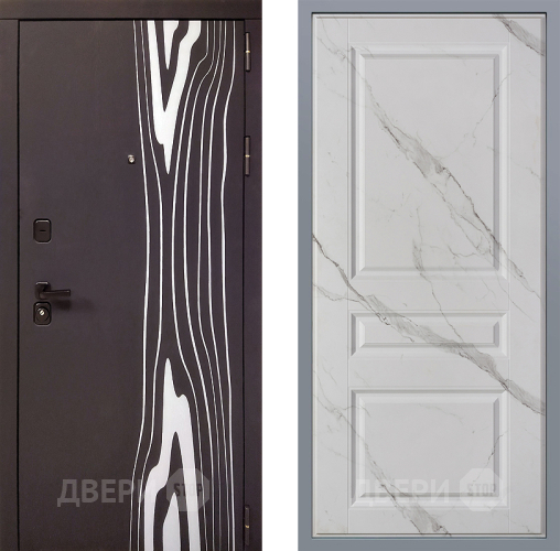 Дверь Заводские двери Леванте Стокгольм Мрамор белый в Одинцово