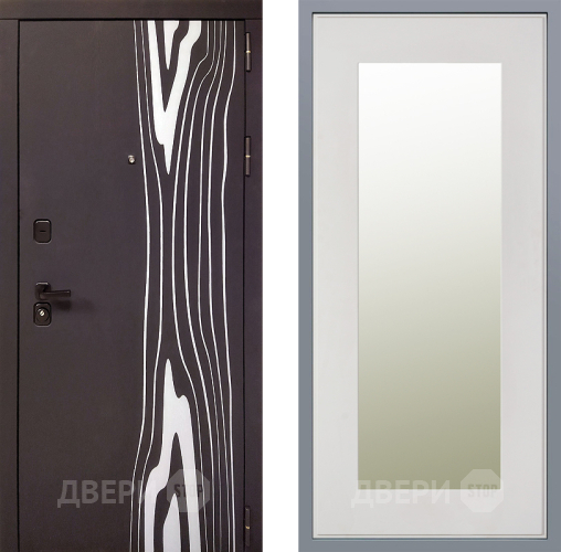 Дверь Заводские двери Леванте Зеркало Модерн Белый софт в Одинцово