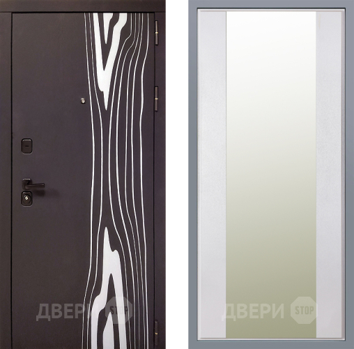 Дверь Заводские двери Леванте Зеркало Макси Белый шелк в Одинцово