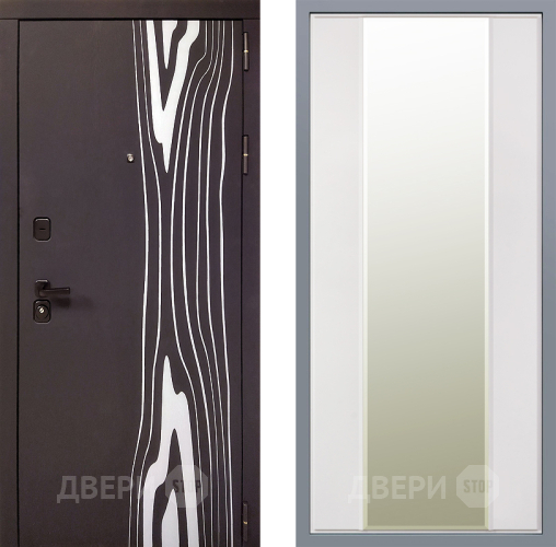 Дверь Заводские двери Леванте Зеркало Макси Белый матовый в Одинцово