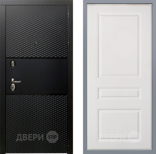 Дверь Заводские двери Тефлон Стокгольм Белый софт в Одинцово