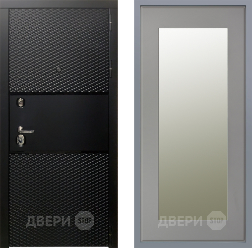 Дверь Заводские двери Тефлон Зеркало Модерн Грей софт в Одинцово