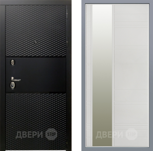 Дверь Заводские двери Тефлон Зеркало Лира Белый софт в Одинцово