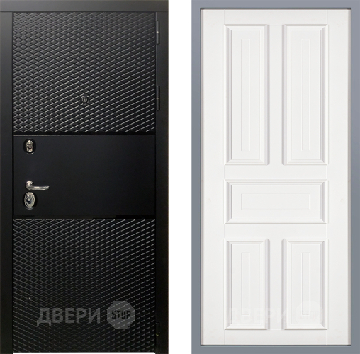 Дверь Заводские двери Тефлон Уругвай Белый софт в Одинцово