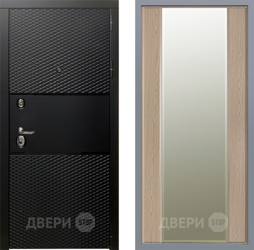 Дверь Заводские двери Тефлон Зеркало Макси Беленый дуб в Одинцово