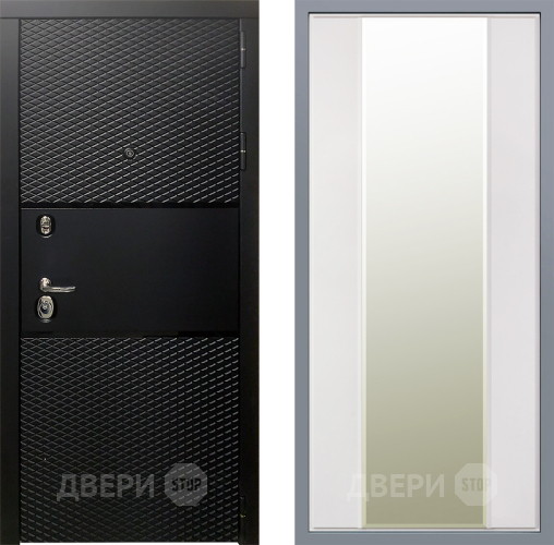 Дверь Заводские двери Тефлон Зеркало Макси Белый матовый в Одинцово