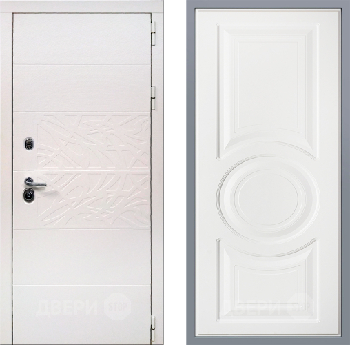 Дверь Заводские двери Дэко Вайт Неаполь Лофт белый в Одинцово