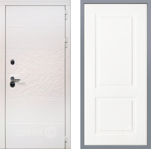 Дверь Заводские двери Дэко Вайт Доррен Белый софт в Одинцово