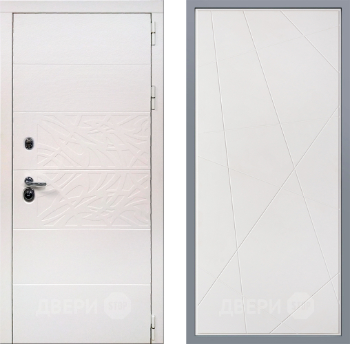 Дверь Заводские двери Дэко Вайт Флитта Белый софт в Одинцово